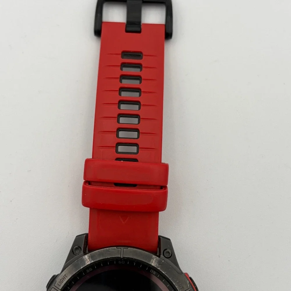 Garmin FENIX 7 Solar 51mm GPS Smartwatch - Black Red Band